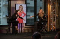 speaks onstage at the AOL BUILD Presents: Thalia at AOL Studios In New York on October 20, 2015 in New York City.