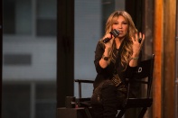 NEW YORK, NY - OCTOBER 20: Actress Thalia speaks onstage at the AOL BUILD Presents: Thalia at AOL Studios In New York on October 20, 2015 in New York City. (Photo by Ryan Liu/WireImage)